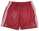 Cavaliers Shaquille O'Neal Signed Red Adidas Practice Shorts BAS Wit #2W958085