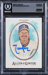 D-Backs Randy Johnson Signed 2017 Topps A&G #279 Card Auto Grade 10! BAS Slabbed