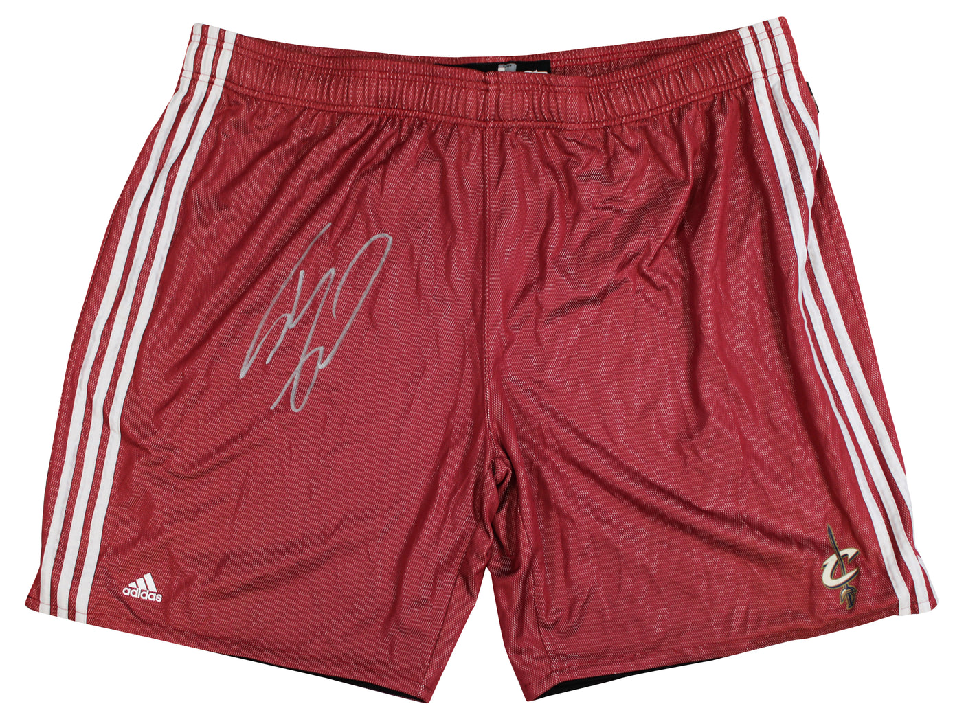 Cavaliers Shaquille O'Neal Signed Red Adidas Practice Shorts BAS Wit #2W958087