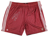 Cavaliers Shaquille O'Neal Signed Red Adidas Practice Shorts BAS Wit #2W958087