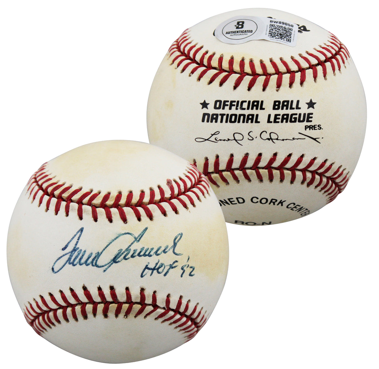 Mets Tom Seaver "HOF 92" Authentic Signed Coleman ONL Baseball BAS #BW89050