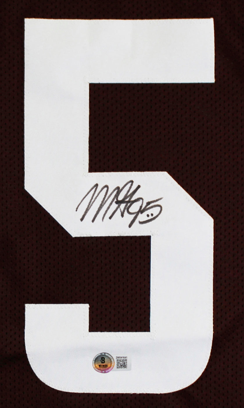 Myles Garrett Authentic Signed Brown Pro Style Jersey Autographed BAS Witness 2