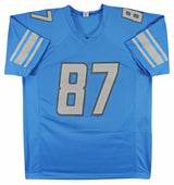 Sam Laporta Authentic Signed Blue Pro Style Jersey Autographed BAS Witnessed 2