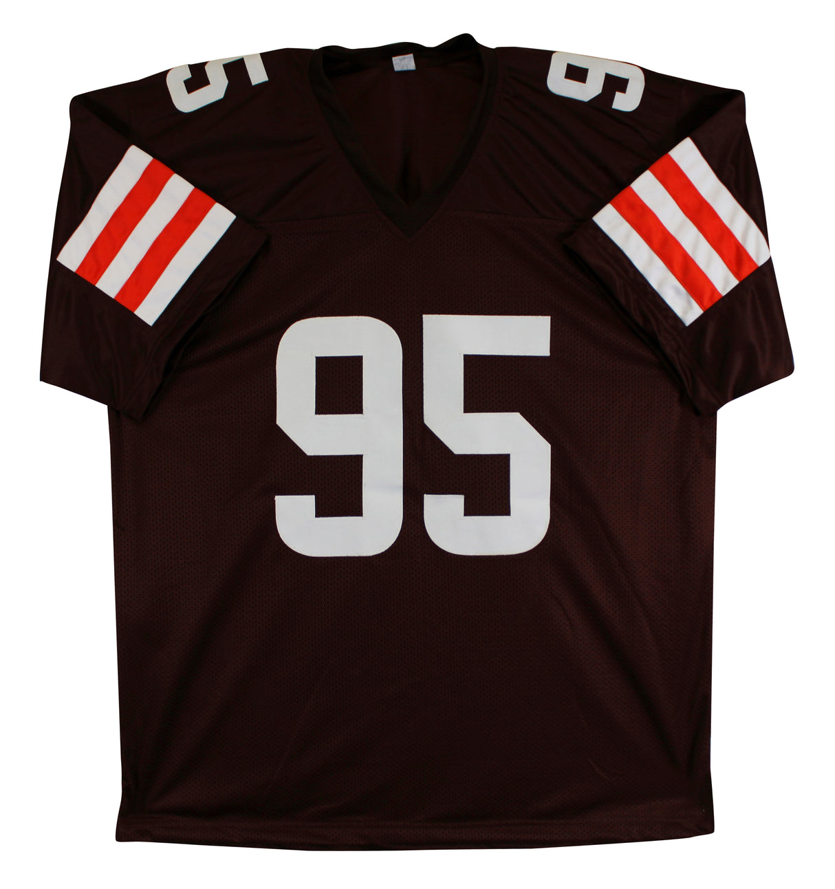 Myles Garrett Authentic Signed Brown Pro Style Jersey Autographed BAS Witness 2