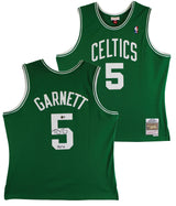 Celtics Kevin Garnett "HOF 20" Signed Green M&N HWC Swingman Jersey BAS Witness
