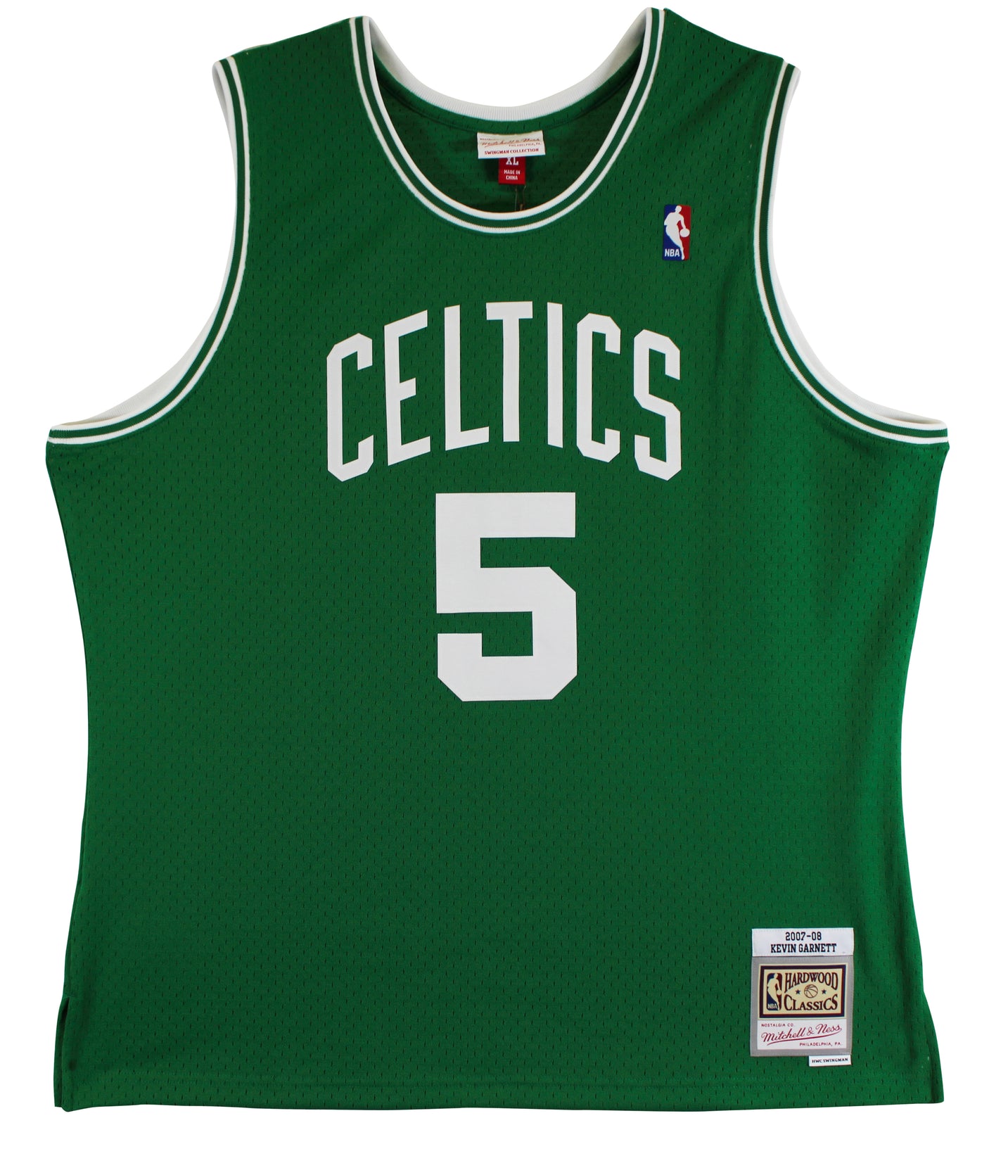 Celtics Kevin Garnett "HOF 20" Signed Green M&N HWC Swingman Jersey BAS Witness