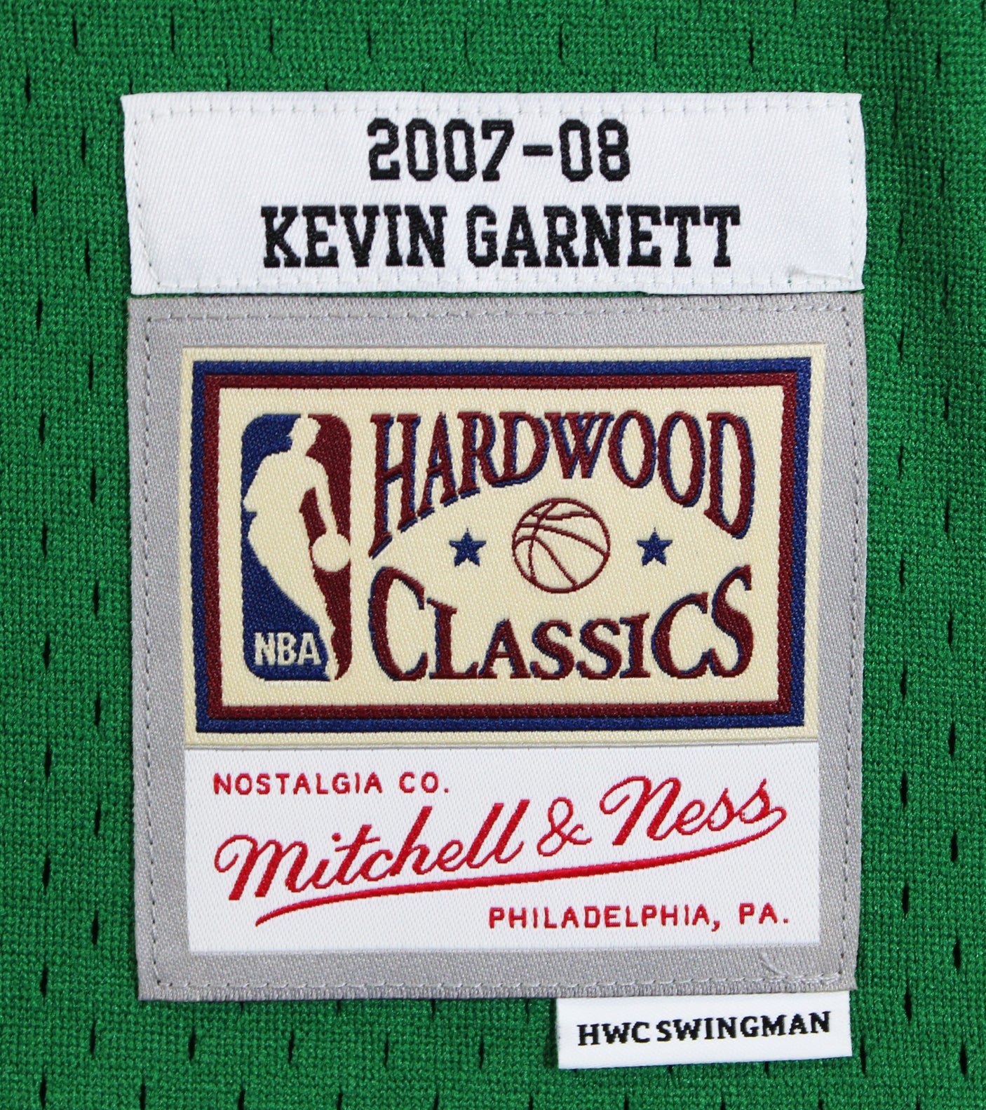 Celtics Kevin Garnett "HOF 20" Signed Green M&N HWC Swingman Jersey BAS Witness