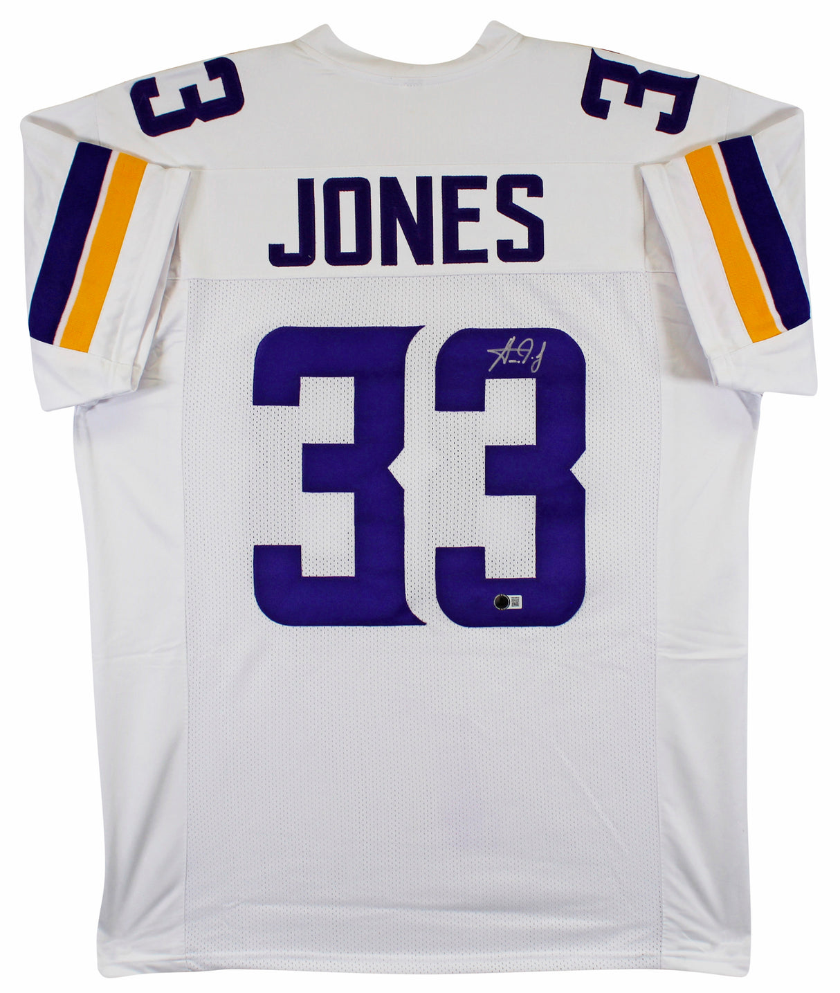 Aaron Jones Authentic Signed White Pro Style Jersey Autographed BAS Witnessed