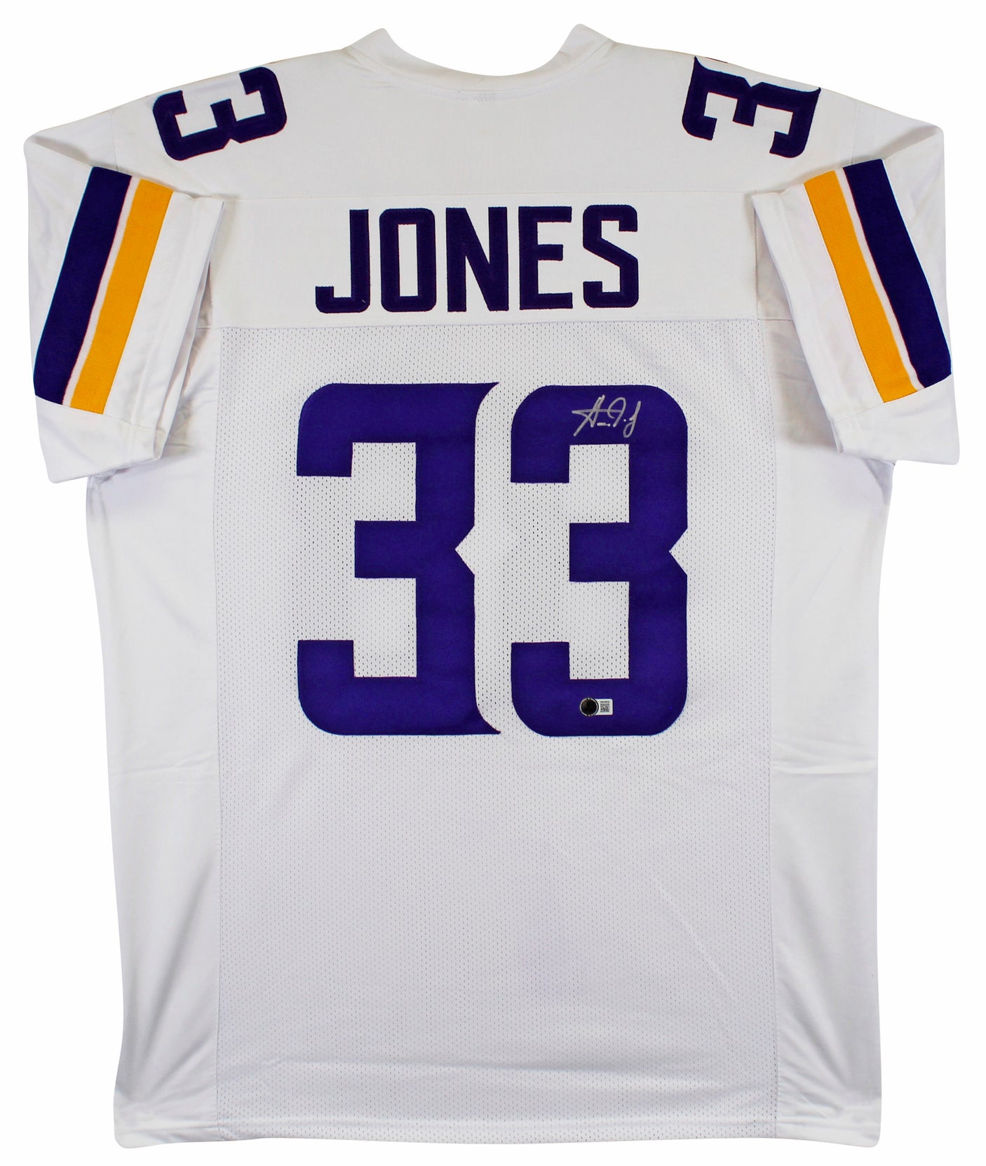Aaron Jones Authentic Signed White Pro Style Jersey Autographed BAS Witnessed