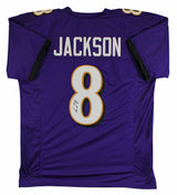 Lamar Jackson Authentic Signed Purple Pro Style Jersey Autographed JSA