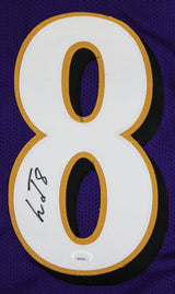Lamar Jackson Authentic Signed Purple Pro Style Jersey Autographed JSA