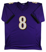 Lamar Jackson Authentic Signed Purple Pro Style Jersey Autographed JSA