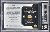 Magic Johnson Signed 2005 Sweet Shot Jerseys #MA 114/125 Card Auto 10! BAS Slab