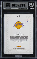 Magic Johnson Signed 2018 Panini Black Friday #MJ 176/199 Card Auto 10! BAS Slab