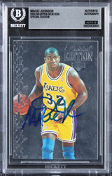 Lakers Magic Johnson Signed 1995 Upper Deck SE #128 Card Auto 10! BAS Slabbed