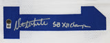Danny White "SB XII Champs" Signed White Pro Style Jersey BAS Witnessed 2