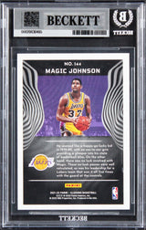Lakers Magic Johnson Signed 2021 Panini Illusions TC #144 Card Auto 10! BAS Slab