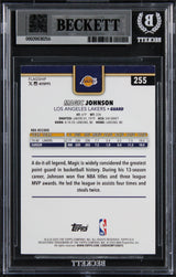 Magic Johnson Signed 2025 Topps Rainbow Foilboard #255 Card Auto 10! BAS Slabbed