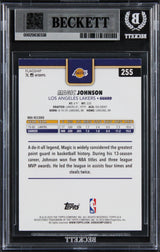 Magic Johnson Signed 2025 Topps Season Tip Off #255 Card Auto 10! BAS Slabbed