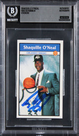 Magic Shaquille O'Neal Signed 1992 Panini Stickers #1 RC Card Auto 10! BAS Slab