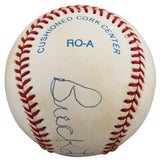 Grays Buck Leonard Authentic Signed Bobby Brown OAL Baseball BAS #BW89078