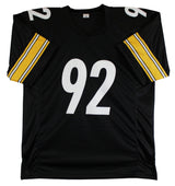 James Harrison Authentic Signed Black Pro Style Jersey Autographed BAS Witnessed