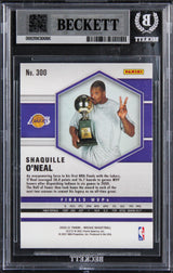 Lakers Shaquille O'Neal Signed 2020 Panini Mosaic #300 Card Auto 10! BAS Slabbed