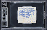 Magic Johnson "Triple Double" Signed 1980 NBA Playoff GM 2 Ticket Stub BAS Slab