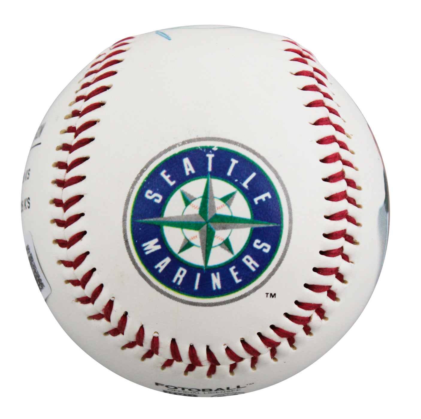 Mariners Randy Johnson Authentic Signed Fotoball Logo Baseball BAS #BU64189