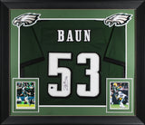 Zack Baun Authentic Signed Green Pro Style Framed Jersey BAS Witnessed 2