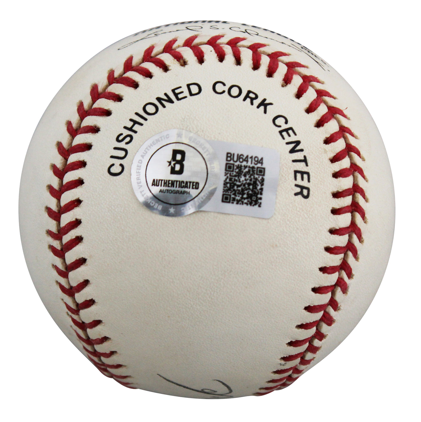 Cardinals Lou Brock Authentic Signed Leonard Coleman ONL Baseball BAS #BU64194