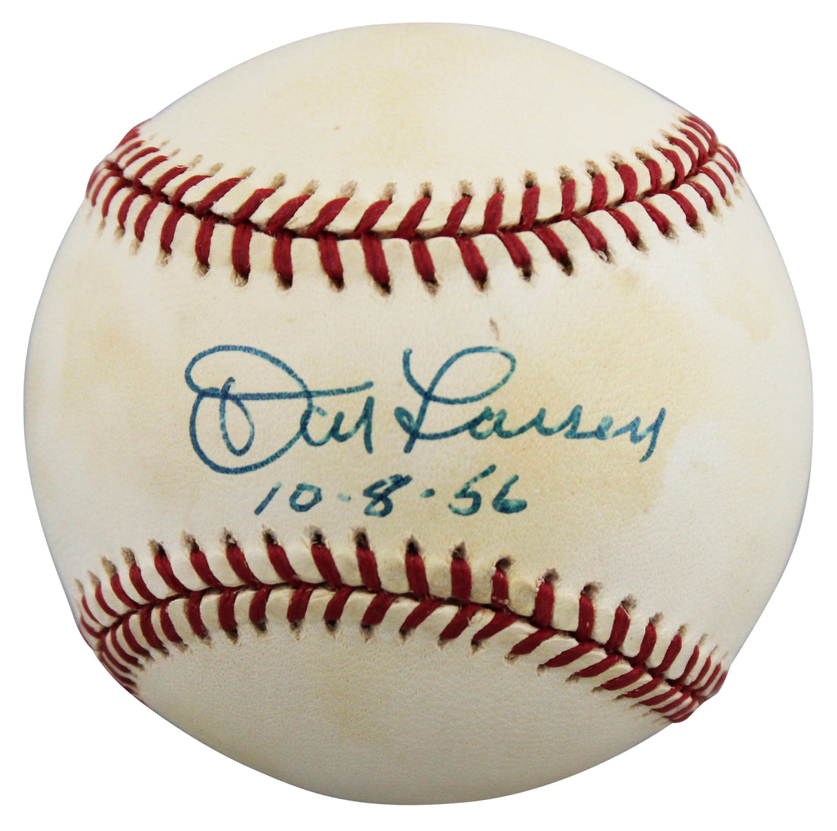 Yankees Don Larsen "10-8-56" Signed Bobby Brown OAL Baseball BAS #BW89080