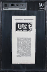 Magic Johnson "1990 ASG MVP" Signed 1990 NBA All Star Game Ticket Stub BAS Slab