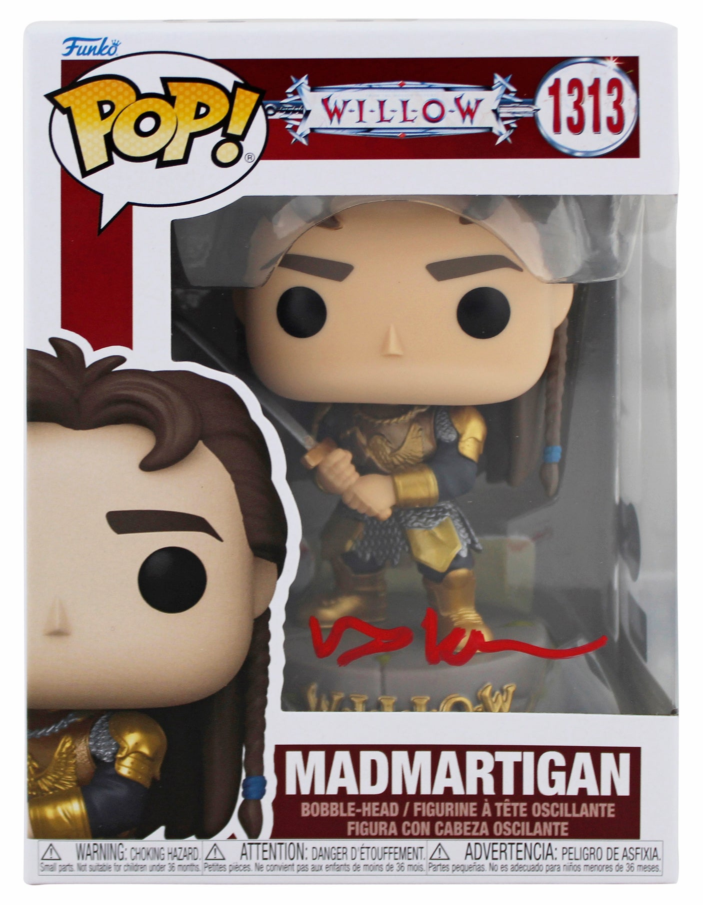 Val Kilmer Willow Authentic Signed #1313 Madmartigan Funko Pop Vinyl Figure BAS