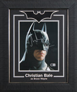Christian Bale Batman The Dark Knight Signed 8x10 Framed Photo BAS #BW66099