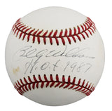 Cubs Billy Williams "HOF 87" Signed William White ONL Baseball BAS #BU64187