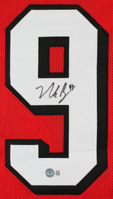 Nick Bosa Authentic Signed Red Pro Style Framed Jersey w/ Dropshadow BAS Witness