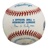 Yankees Yogi Berra "Good Luck" Authentic Signed Budig OAL Baseball BAS #BU64196