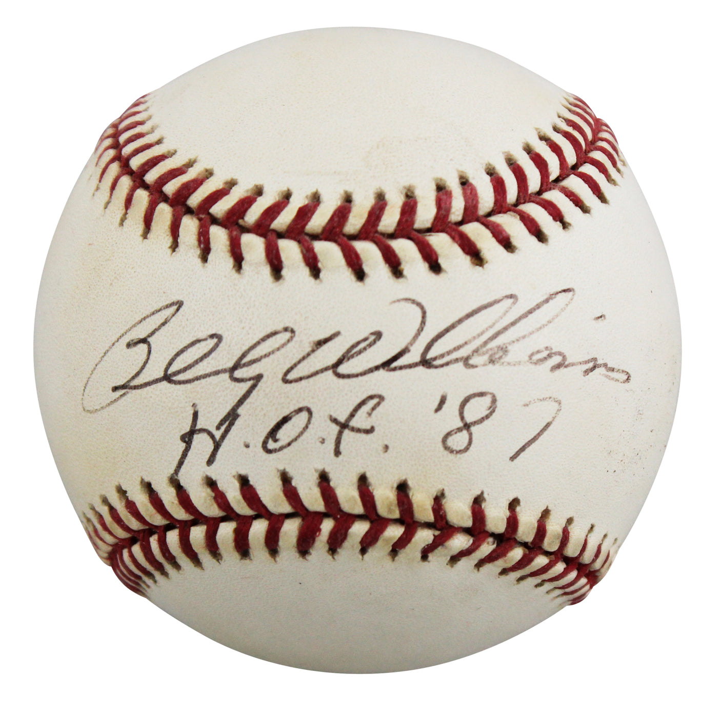 Cubs Billy Williams "HOF 87" Signed William White ONL Baseball BAS #BU64190