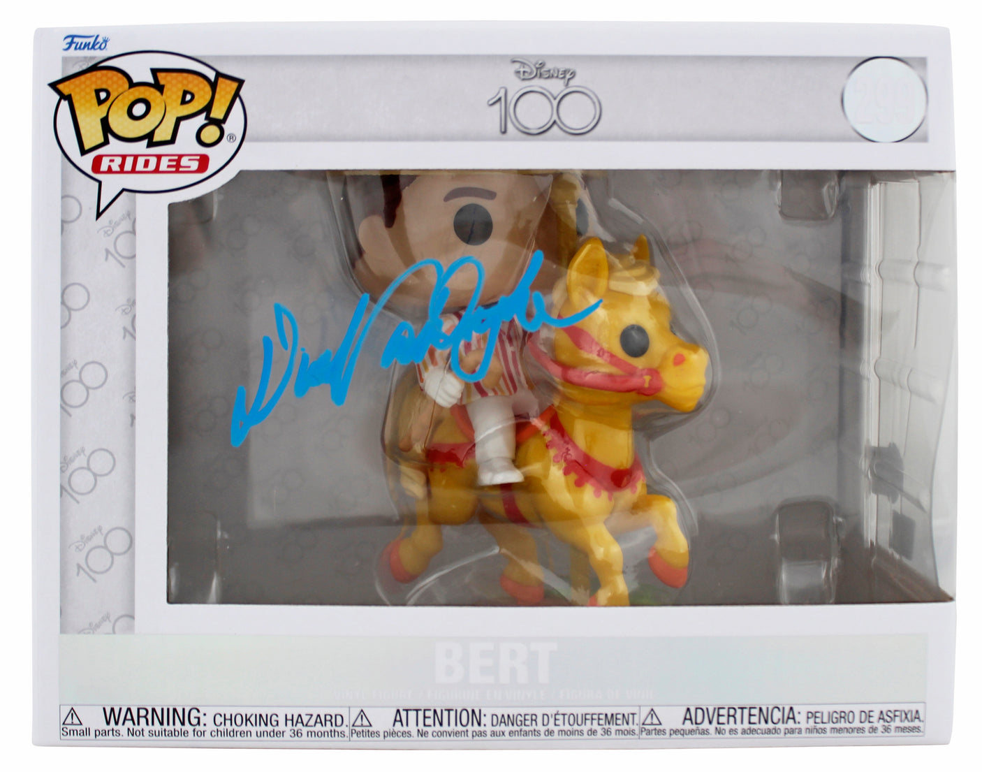 Dick Van Dyke Mary Poppins Authentic Signed #299 Bert Funko Pop Vinyl Figure BAS