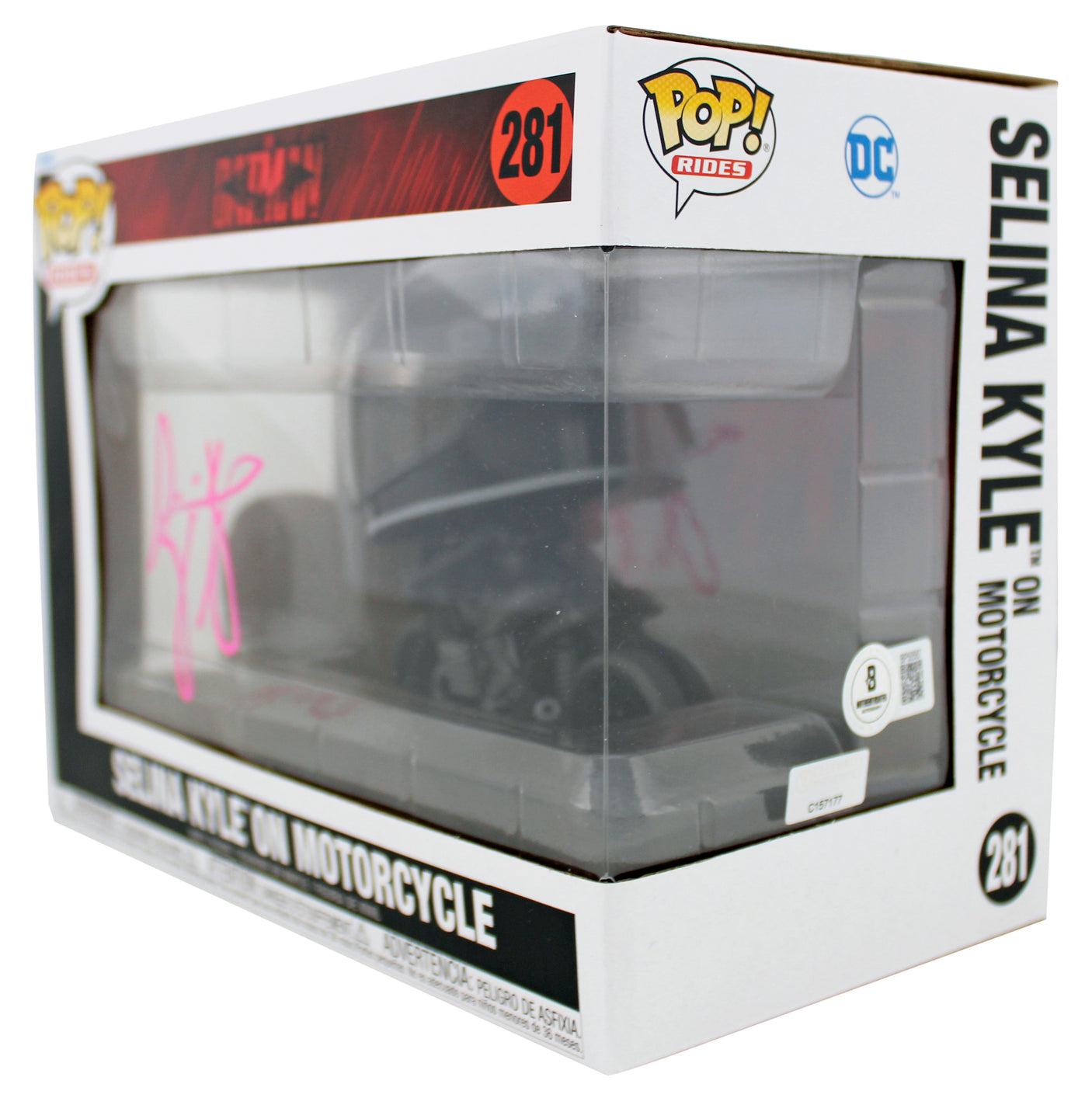 Zoe Kravitz Batman Signed Selina Kyle On Motorcycle Funko Pop Vinyl Figure BAS