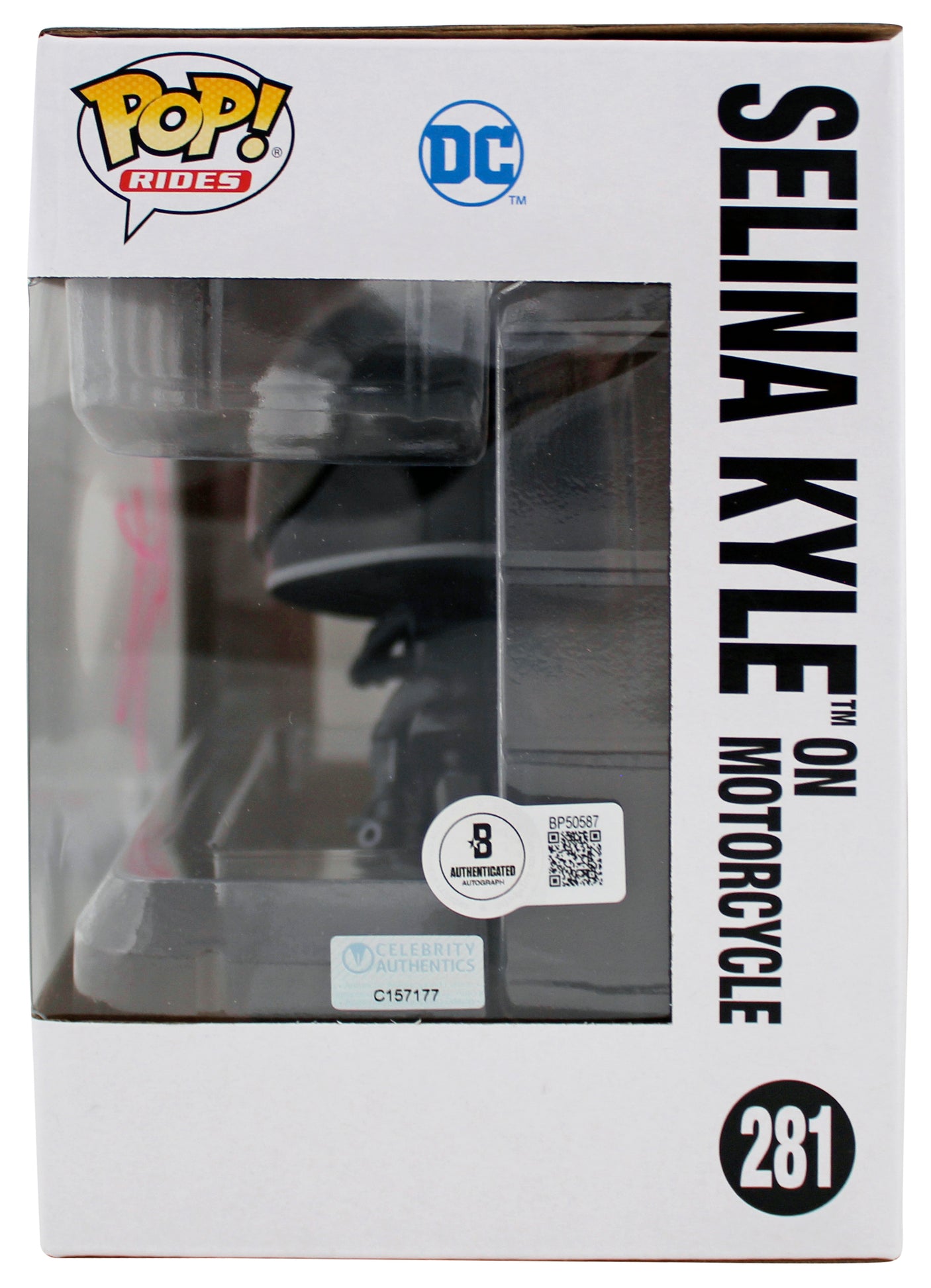 Zoe Kravitz Batman Signed Selina Kyle On Motorcycle Funko Pop Vinyl Figure BAS