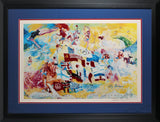 LeRoy Neiman Signed & Framed 22x32 1976 Montreal Olympic Games Litho BAS LOA