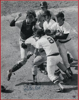 Red Sox Carlton Fisk Authentic Signed 16x20 Framed Photo BAS #AG010135