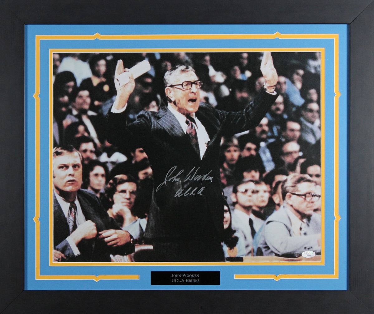 UCLA John Wooden "U.C.L.A." Authentic Signed 16x20 Framed Photo BAS #AG010172