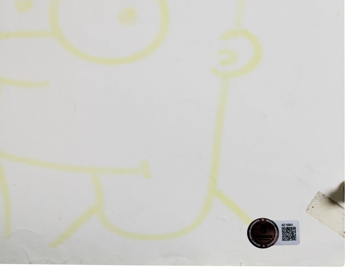 Matt Groening Simpsons Signed 22x31 Poster w/ Bart & Lisa Sketch BAS #AE16841