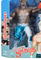 WWE Cody Rhodes Signed All Elite Wrestling Series 1 #08 Figure BAS #BU55061