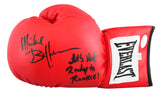 Michael Buffer "Let's Get Ready to Rumble!" Signed Red Everlast Boxing Glove JSA