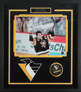 Penguins Mario Lemieux Signed & Framed Official Hockey Puck BAS #AG010148