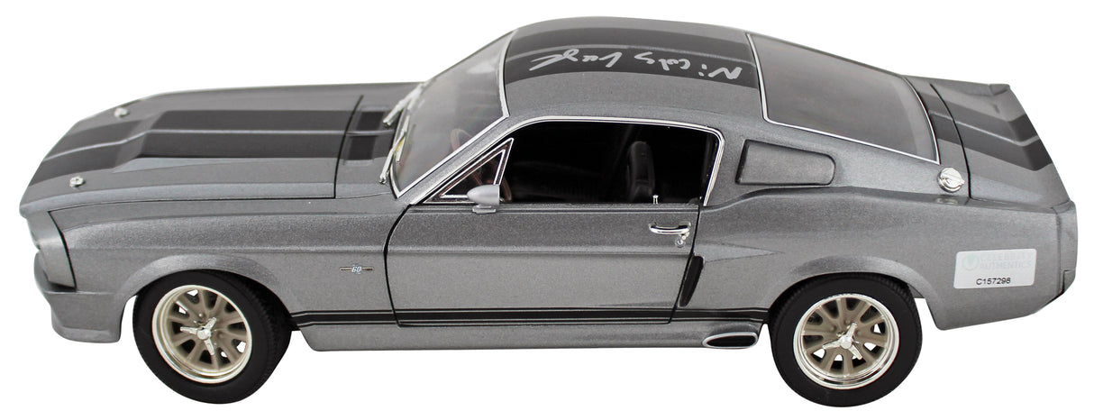 Nicholas Cage Gone in 60 Seconds Signed 1967 Mustang Eleanor Die Cast Car BAS